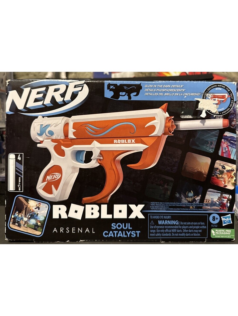 Nerf R0BLOX Arsenal Soul Catalyst Blaster Dart Gun with Darts